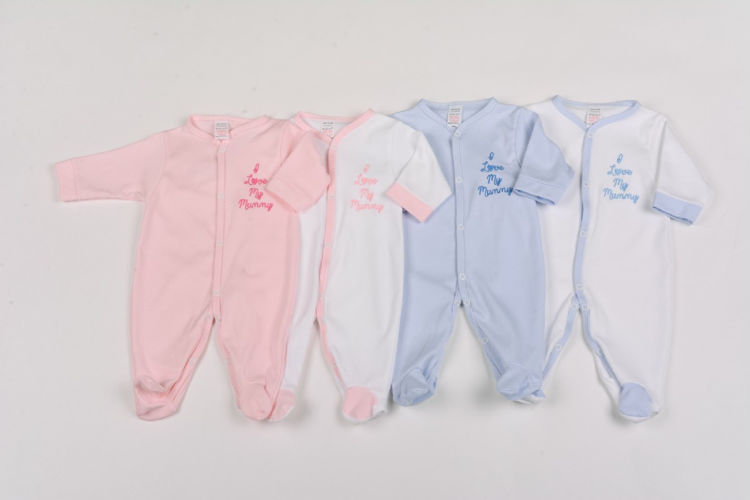 Picture of GF0253 BABIES PRE-MATURE JUMPSUIT / BABYGROW 100% COTTON